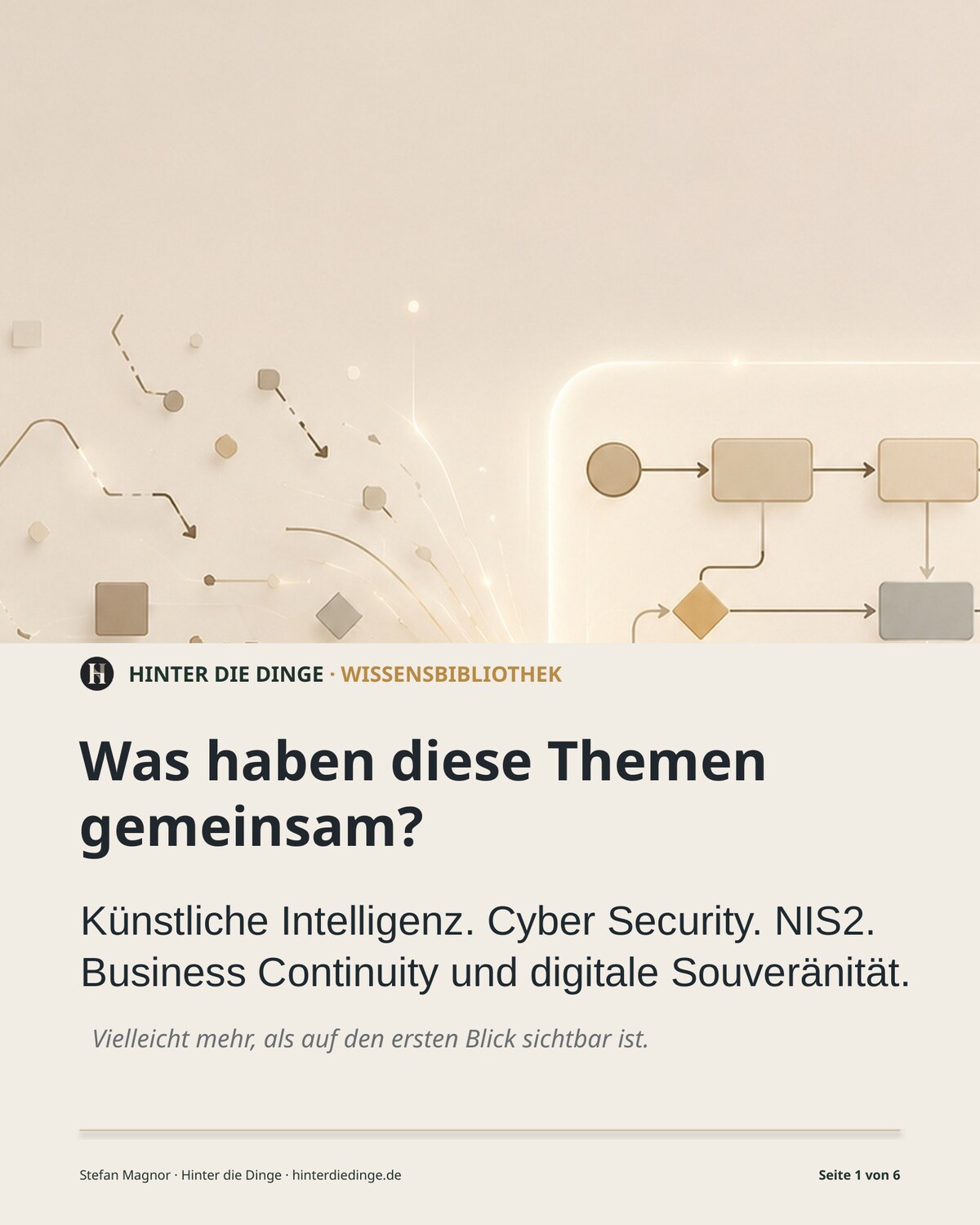 Titelseite des Impulses Was haben diese Themen gemeinsam?